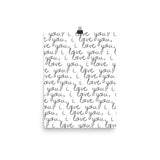 I Love You Poster