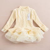 Pullover Knitted Sweater Girls Dress