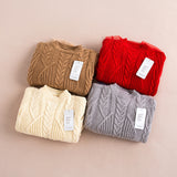 Pullover Knitted Sweater Girls Dress