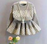 Sweater + Tutu Skirt Knitwear Girls Set