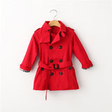 Double Breasted Trench Coat  for Girls and Boys Coat