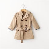 Double Breasted Trench Coat  for Girls and Boys Coat