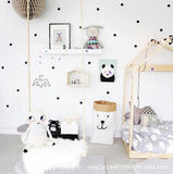 Polka Dots DIY Vinyl Wallpaper for Nursery - Nordic Wall Stickers