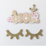 Wood Dreamy Lashes - Nordic Nursery Decor