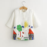 Cartoon Design Girls Coat