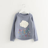Winter Pullover Sweaters Cloud  Cartoon Girls