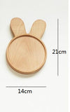 Animal Shape Wood Dinner Plate Tableware - Nordic Decor
