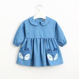 Polka Dots Fox Pocket Girls Dress