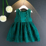 Sleeveless Lace Occasion Dress Gown Girls