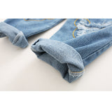 Distressed Denim Jeans Trousers Girls