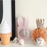 Wooden Piggy Bank Handmade - Nordic Nursery Decor