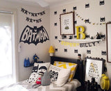Super Hero Batman Removable Wall Stickers - Boys Nursery Decor