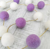 Wall Hanging Play Pom Pom Balls - Nordic Baby Nursery Decor