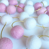 Wall Hanging Play Pom Pom Balls - Nordic Baby Nursery Decor