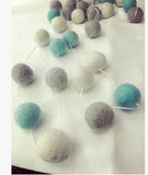 Wall Hanging Play Pom Pom Balls - Nordic Baby Nursery Decor