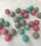 Wall Hanging Play Pom Pom Balls - Nordic Baby Nursery Decor