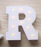 Letters Alphabet LED Lamp - Nordic Nursery Decor