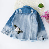 Embroidered Denim Jacket Girls