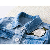 Embroidered Denim Jacket Girls