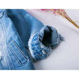 Embroidered Denim Jacket Girls