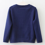 Floral  Buttons Cardigan Girls