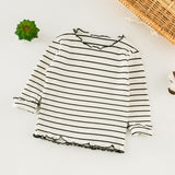 Stripes Girl Tee Cotton Knit