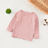 Stripes Girl Tee Cotton Knit