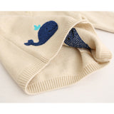 Whale Print Knitwear Sweater Girls