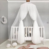 Baby Bed Canopy Curtain - Nordic Nursery Decor