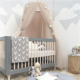 Baby Bed Canopy Curtain - Nordic Nursery Decor