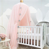 Baby Bed Canopy Curtain - Nordic Nursery Decor