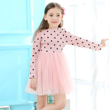 Polka Dots Tulle Princess Dress Girls