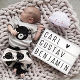 LED Cinema Light Box with Letters, Symbols and Numbers - Nordic Nursery Decor