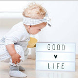 LED Cinema Light Box with Letters, Symbols and Numbers - Nordic Nursery Decor