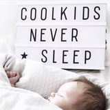 LED Cinema Light Box with Letters, Symbols and Numbers - Nordic Nursery Decor