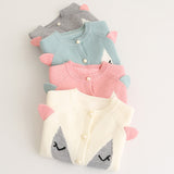 Fox Ears Knitted Sweater Cardigan Girls