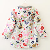 Brid&Flowers Hooded Raincoat Girls