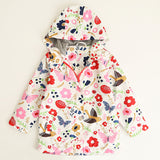 Brid&Flowers Hooded Raincoat Girls