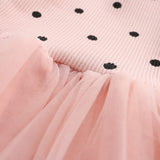 Polka Dots Tulle Princess Dress Girls