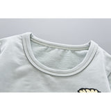 House Applique Sweatshirt+Striped Pants Baby Set