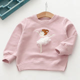 Warm 3D Ballet Girl Sweatshirt Girls