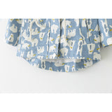 Polar Bear Print Hooded Raincoat