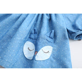 Polka Dots Fox Pocket Girls Dress
