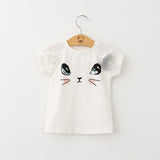 Girls Cartoon Kitten Clothes Set
