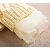 Pullover Knitted Sweater Girls Dress