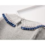 Bow 0-neck Design Sweater Top Girls