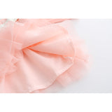 Winter Princess Tulle Sweater Zig Zag Collar Dress Girls