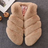 Warm Faux Fur Vest Girls