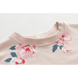 Floral Sweatshirt + Tutu Skirtpants Girls Set