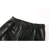 Faux Leather Black Leggings Girls